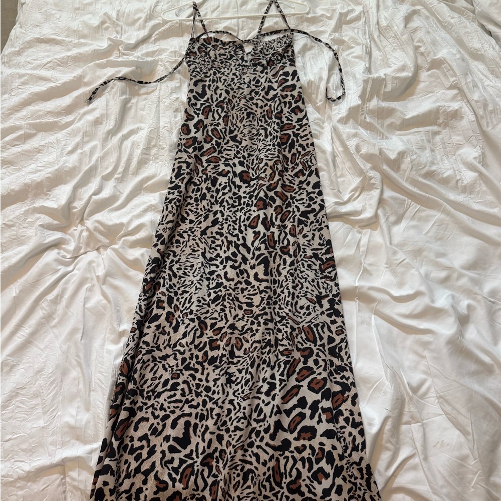 Boohoo Silver and Black Sequin Maxi Dress